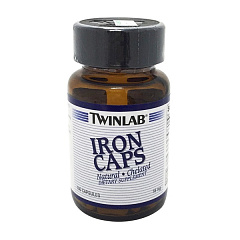 Twinlab Iron caps, 100 капс