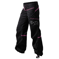Better bodies 110677-991 Contrast windpant, уличные брюки, черный/розовый