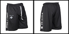 Gorilla Wear GW-90904/BK-WH Шорты "Mesh Shorts", чёрные-белые