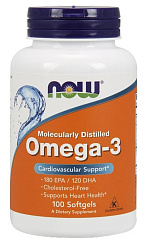 NOW Omega 3 1000 мг, 100 капс