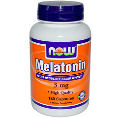 NOW Melatonin 3 мг, 60 капс