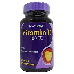 Natrol Vitamin E, 60 капс