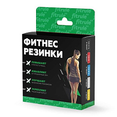 FitRule Резинки для фитнеса набор, 5 шт