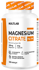 Kultlab Magnesium Citrate + B6, 120 капс