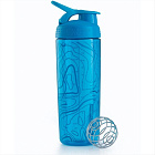 Blender Bottle SportMixer Sleek Topo Flow Pattern Шейкер, 828 мл