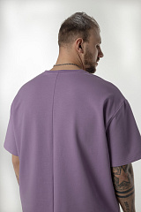 Kultlab Мужская футболка Oversize Logo, лаванда