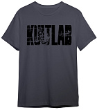 Kultlab Футболка мужская Джей Катлер (чёрный логотип), серая - чёрная