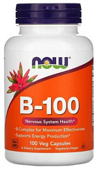 NOW Vitamin B-Complex 100 мг, 100 капс