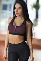 DF PRO Топ Bra Paris Mesh with Zipper in Red