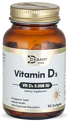 Debavit Vitamin D3 5 000 IU, 90 капс