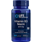 Life Extension Vitamin B3 Niacin 500 мг, 100 капс