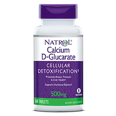 Natrol Calcium D-Glucarate 500 мг, 60 таб