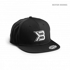 Better bodies 130356-999 BB Flat Bill Cap Кепка, Black