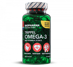 Biopharma Trippel Omega-3, 144 капс