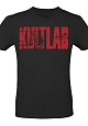 Kultlab Футболка мужская Джей Катлер (красный логотип), чёрная - красная
