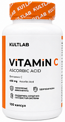 Kultlab Vitamin C 650 мг, 100 капс