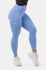 Nebbia 402 High-Waist Smart Pocket Leggings, светло-голубой