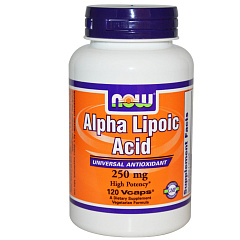 NOW Alpha Lipoic Acid 100mg, 120 капс