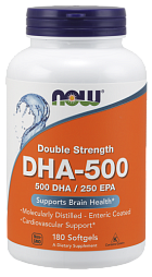 NOW DHA 500 мг, 180 капс