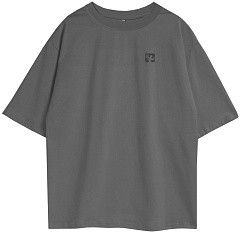 Kultlab Мужская футболка Oversize Logo, тёмный графит