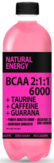 Natural Energy BCAA 6000 + Taurine + Caffeine + Guarana, 500 мл