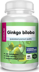 Chikalab Ginkgo Biloba 1000 мг, 60 таб