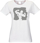 Kultlab Футболка хлопок, белая/серая