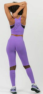 Nebbia 443 FIT Activewear High-Waist Leggings, сиреневый