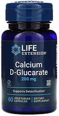 Life Extension Calcium D-Glucarate 200 мг, 60 капс