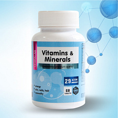 Chikalab Vitamins and Minerals, 60 таб