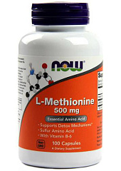 NOW L-Methionine 500 mg, 100 капс
