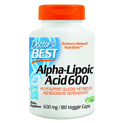 Doctor's Best Alpha-Lipoic Acid 600mg, 180 капс