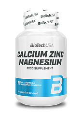 BioTech Calcium Zinc Magnesium, 100 таб