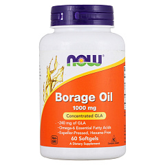 NOW Borage Oil, 60 капс