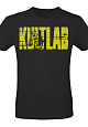 Kultlab Футболка мужская Джей Катлер (жёлтый логотип), чёрная - жёлтая