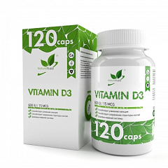 NaturalSupp Vitamin D3, 120 капс