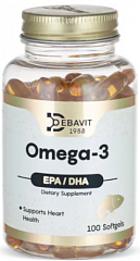 Debavit Omega-3 1000 мг, 100 капс
