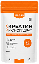 Kultlab 100% Креатин моногидрат, 400 г