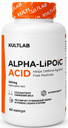 Kultlab Alpha-Lipoic Acid 300 мг, 60 капс