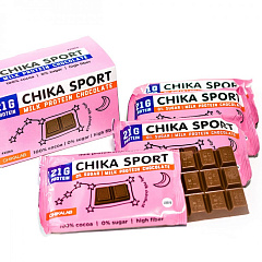 Chikalab Chika Sport Протеиновый молочный шоколад без сахара, 100 гр