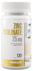Maxler Zinc Picolinate 25 мг, 120 капс