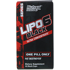 Nutrex Lipo 6 Black Ultra Concentrate International, 30 капс 