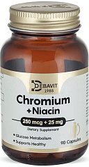 Debavit Chromium Picolinate 200 мкг, 90 капс