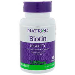 Natrol Biotin 1000 mcg, 100 таб