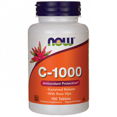 NOW Vitamin C-1000 RH, 100 таб