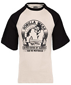 Gorilla Wear GW-90568\BEZ-BK Футболка "Logan", бежевая-чёрная