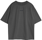 Kultlab Мужская футболка Oversize Merch, тёмный графит - чёрный