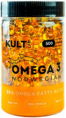 Kultlab Omega 3 Norwegian, 500 капс