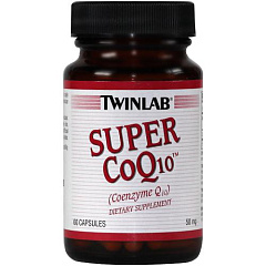 Twinlab Super COQ10 50 mg, 60 капс