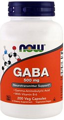 NOW Gaba 500 мг, 200 капс